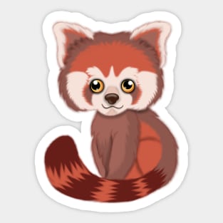 Rico the red panda Sticker